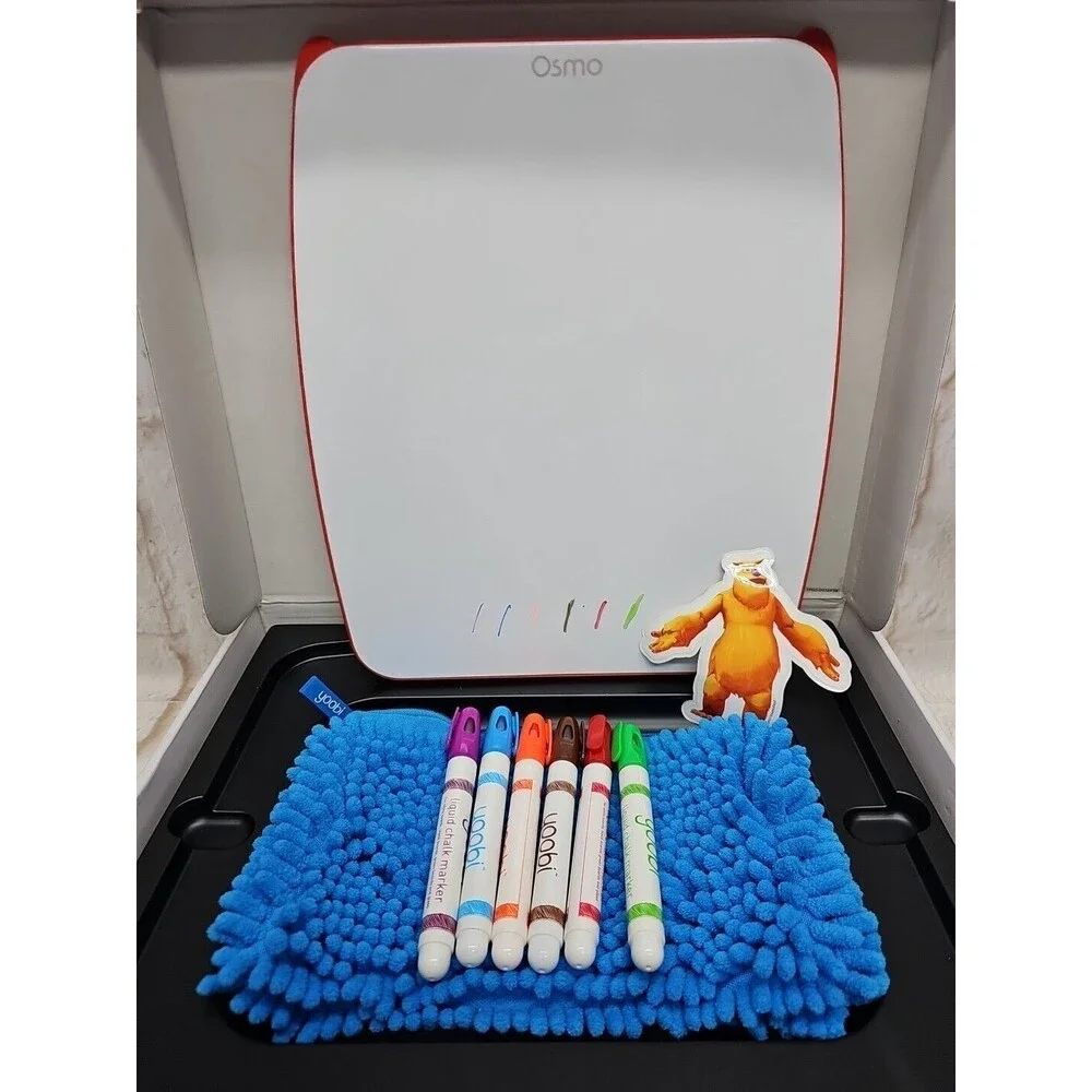 Osmo Creative Set, Monster - Creative Board, 4 Markers and Pouch - Used